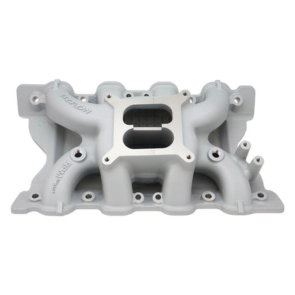 PFEM7564 Proflow Intake Manifold , SB Ford 302, 351 Cleveland, Dual Plane, Aluminium, Square Bore, Natural,