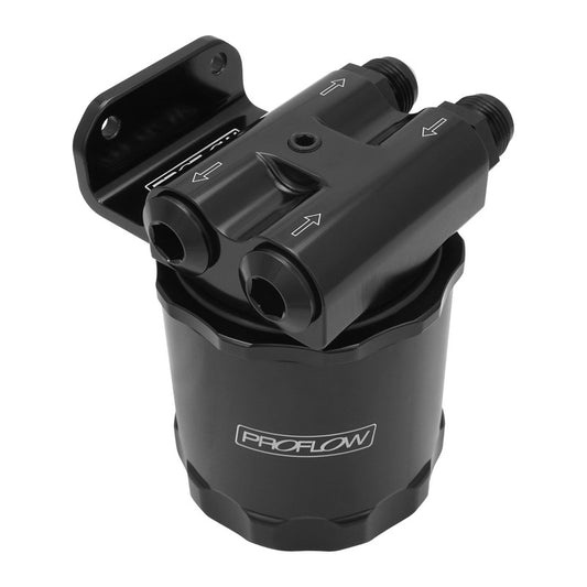 PFEOS-OB2045-HPB Proflow Billet Remote Universal Filter head,Black, 4 x Side -10 ORB , 1/8 npt Port, 3/4"-16 Thread, Proflow Billet Filter, Kit