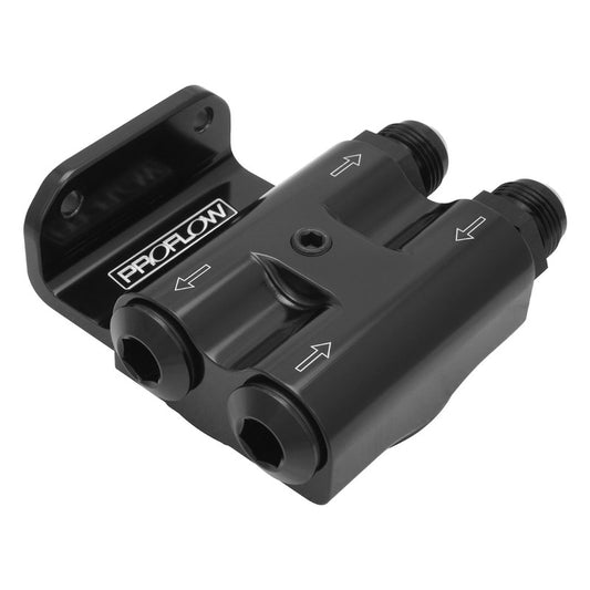 PFEOS-OB2045-HPB Proflow Billet Remote Universal Filter head,Black, 4 x Side -10 ORB , 1/8 npt Port, 3/4"-16 Thread, Proflow Billet Filter, Kit