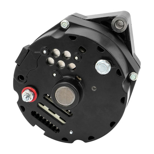 Proflow Alternator Power Spark, 100 Amp 1-Wire, Internal Regulator, Black Powder Coat, V-Belt, Chev, Holden Commodore, Torana (PFEPM37127BK) by SS Racetech Rods & Customs