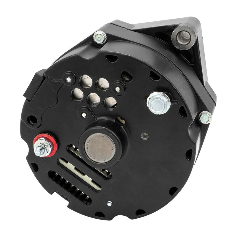 Proflow Alternator Power Spark, 100 Amp 1-Wire, Internal Regulator, Black Powder Coat, V-Belt, Chev, Holden Commodore, Torana (PFEPM37127BK) by SS Racetech Rods & Customs