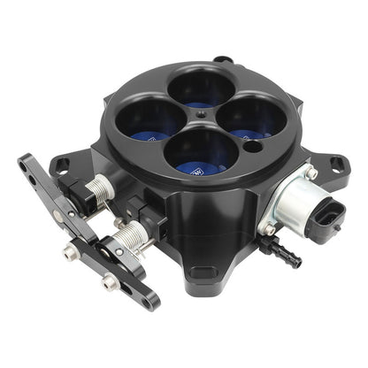 PFEQTB1000B Proflow Throttle Body, 4 Barrel, Universal, EFI, 4150 & 4500 Square Bore, 1375 CFM, Billet Aluminium, Black