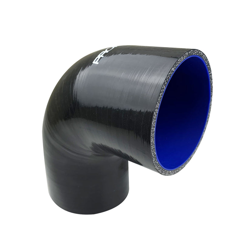 PFES103-350B Proflow Hose Tubing Air intake, Silicone, Coupler, 3.50in. 90 Degree Elbow, Black