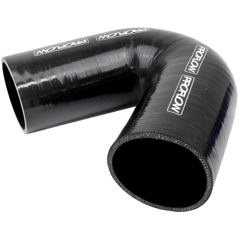Proflow Silicone Coupler 3" 135 Degree Elbow | Air Intake Hose | Black | PFES105-300B by SS Racetech Rods & Customs