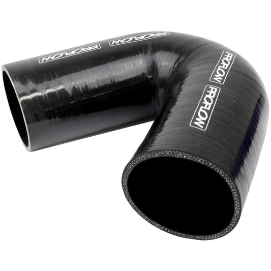 Proflow Silicone Coupler 3" 135 Degree Elbow | Air Intake Hose | Black | PFES105-300B by SS Racetech Rods & Customs