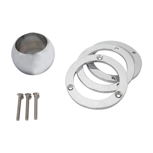 PFESTCFM-SW Proflow Chrome Steering Column Ball Swivel Lower Mount, 2 Inch, Kit