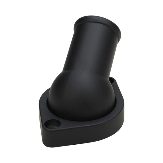 PFETH-R8937BK Proflow Water Neck, Thermostat Housing, Cast Aluminum, Black, 45 Degree, Swivel, Chev For Holden, LS, Each - SS Racetech Rods & Customs
