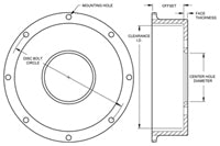 Wilwood Pro-Street Hat - Standard 171-2233 Blank Hat - SS Racetech Rods & Customs