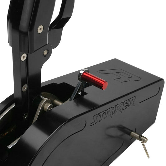 RTS-SFT611323-BILL RTS Automatic Shifter, Billet Striker Pistol Grip Billet Handle with Buttons, 1 piece Billet Cover, GM Powerglide, TH350, TH400, C4, C6, For Chrysler, - SS Racetech Rods & Customs