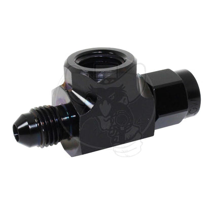 140-06-M10-BLK -6 Fem to Male - M10 X 1.0P - Black