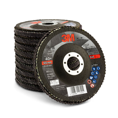 3M 125MM 5" 769F 40 GRIT FLAP DISC