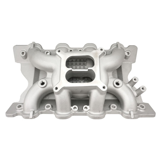 VPW Intake Manifold, SB Ford 302, 351 Cleveland, Dual Plane, Aluminium, Square Bore, Natural, Each - SS Racetech Rods & Customs