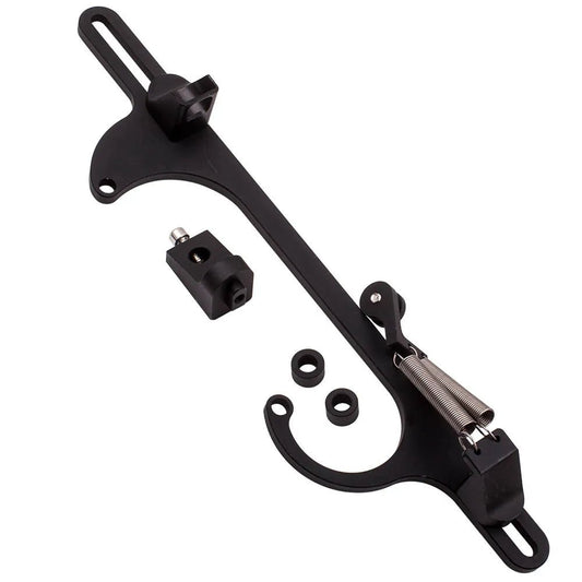 AF64 - 2001BLK - Aeroflow billet throttle cable bracket - black - fits holley SQ - BoreSS Racetech Rods & CustomsENGINE ACCESSORIES