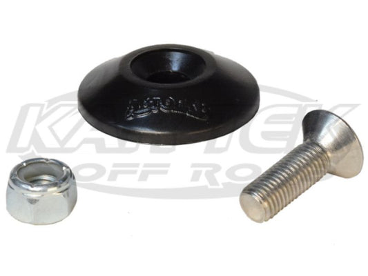 AFBFMG100 AutoFab Replacement 1-1/2" Black Urethane Stepped Body Washer With 5/16" Bolt And Nyloc Nut