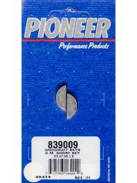 Pioneer Automotive Woodruff / Crank Keys Suit SB/BB Chev 839009 by SS Racetech Rods & Customs