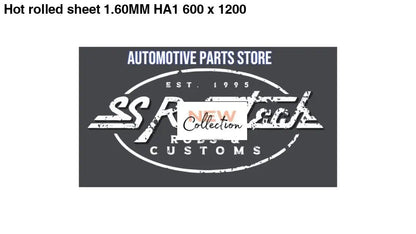 Hot rolled sheet 1.60MM HA1 600 x 1200SS Racetech Rods & CustomsSteel for car builders