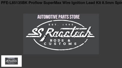 PFE - L85135BK Proflow SuperMax Wire, Ignition Lead Kit, 8.5mm Spiral Core, Black, 135 Deg Plug, Hei & Socket Cap, Universal, V8 with Separator SetSS Racetech Rods & CustomsELECTRICAL