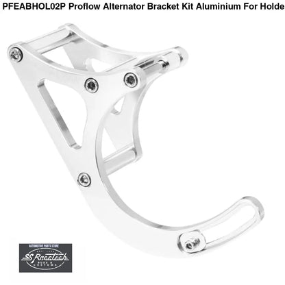 PFEABHOL02P Proflow Alternator Bracket Kit Aluminium For Holden V8 Passengers Side Mid Mount V8 Silver ALTERNATOR’S &
