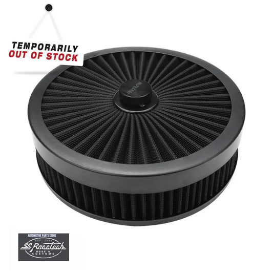 PFEAF-230076B Proflow Air Filter Assembly Flow Top Round Black 9in. x 3in. Suit 5-1/8in. Flat Base AIR FILTERS