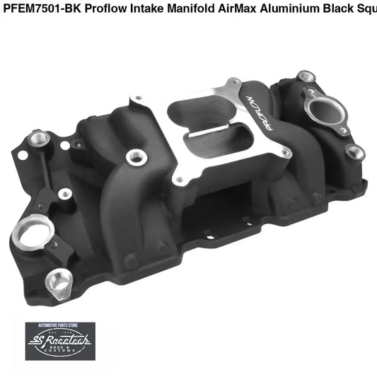 PFEM7501-BK Proflow Intake Manifold AirMax Aluminium Black Square Bore For Chevrolet Small Block INTAKE MANIFOLDS