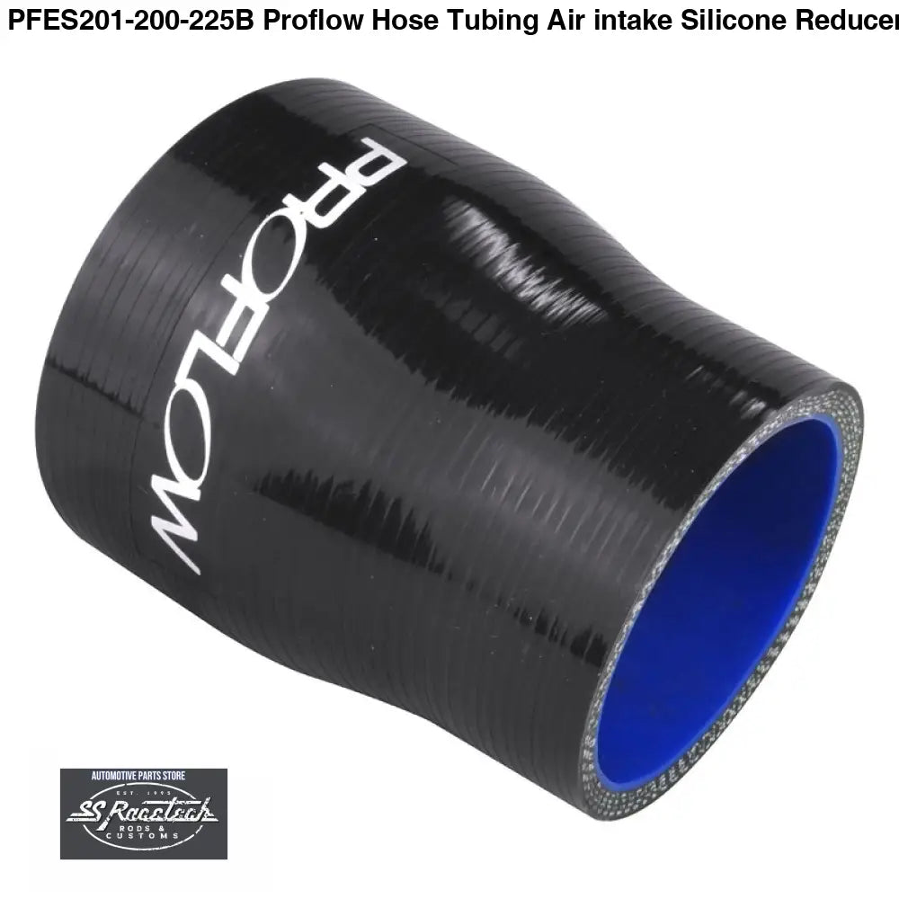 PFES201-200-225B Proflow Hose Tubing Air intake Silicone Reducer 2.00in. - 2.25in. Straight Black SILICONE HOSE & BENDS