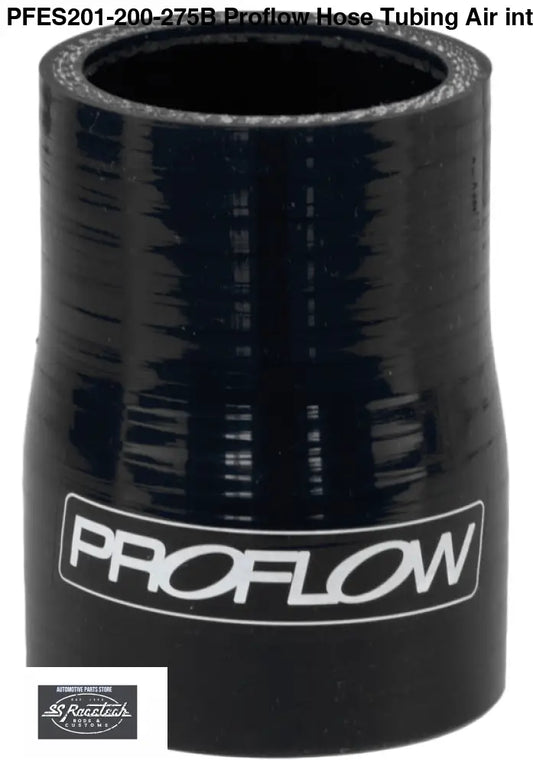 PFES201-200-275B Proflow Hose Tubing Air intake Silicone Reducer 2.00in. - 2.75in. Straight Black SILICONE HOSE & BENDS
