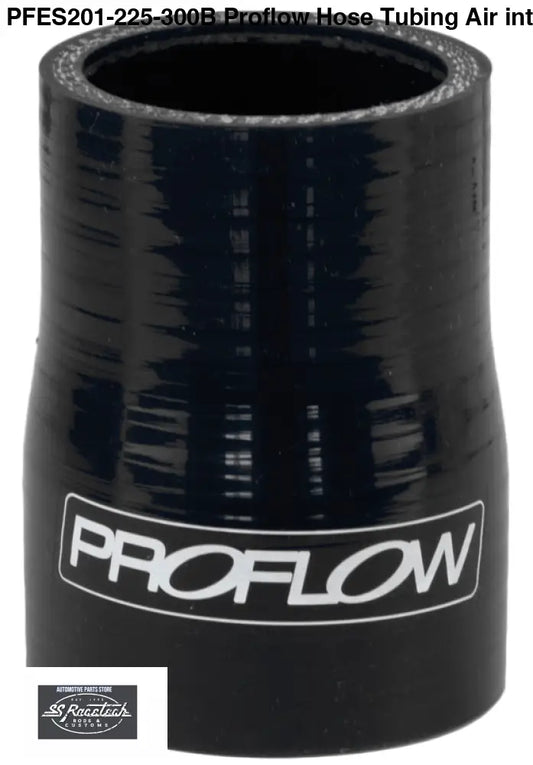PFES201-225-300B Proflow Hose Tubing Air intake Silicone Reducer 2.25in. - 3.00in. Straight Black SILICONE HOSE & BENDS