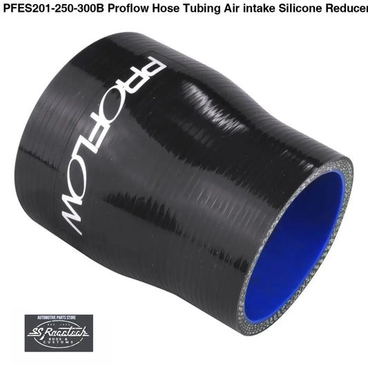 PFES201-250-300B Proflow Hose Tubing Air intake Silicone Reducer 2.50in. - 3.00in. Straight Black SILICONE HOSE & BENDS