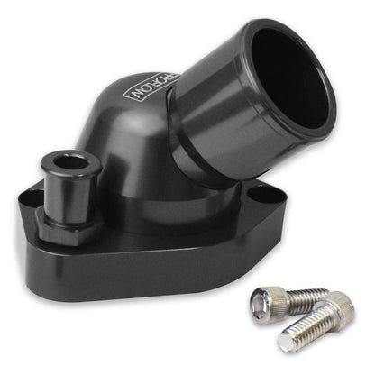 PFETH - 804BK Proflow Water Neck, Billet Aluminium, Swivel Black Anodised, 45 Degree, SB For Ford 289 - 351WSS Racetech Rods & CustomsENGINE ACCESSORIES