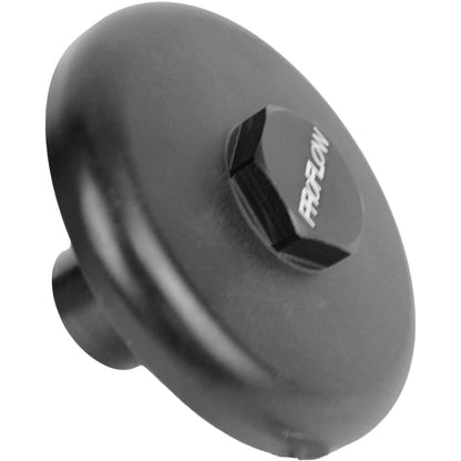 PFETOP5BK Proflow Oil Filter, Sandwich Block Off Plate, Aluminium For Chevrolet 13/16in. -16, Black - SS Racetech Rods & Customs