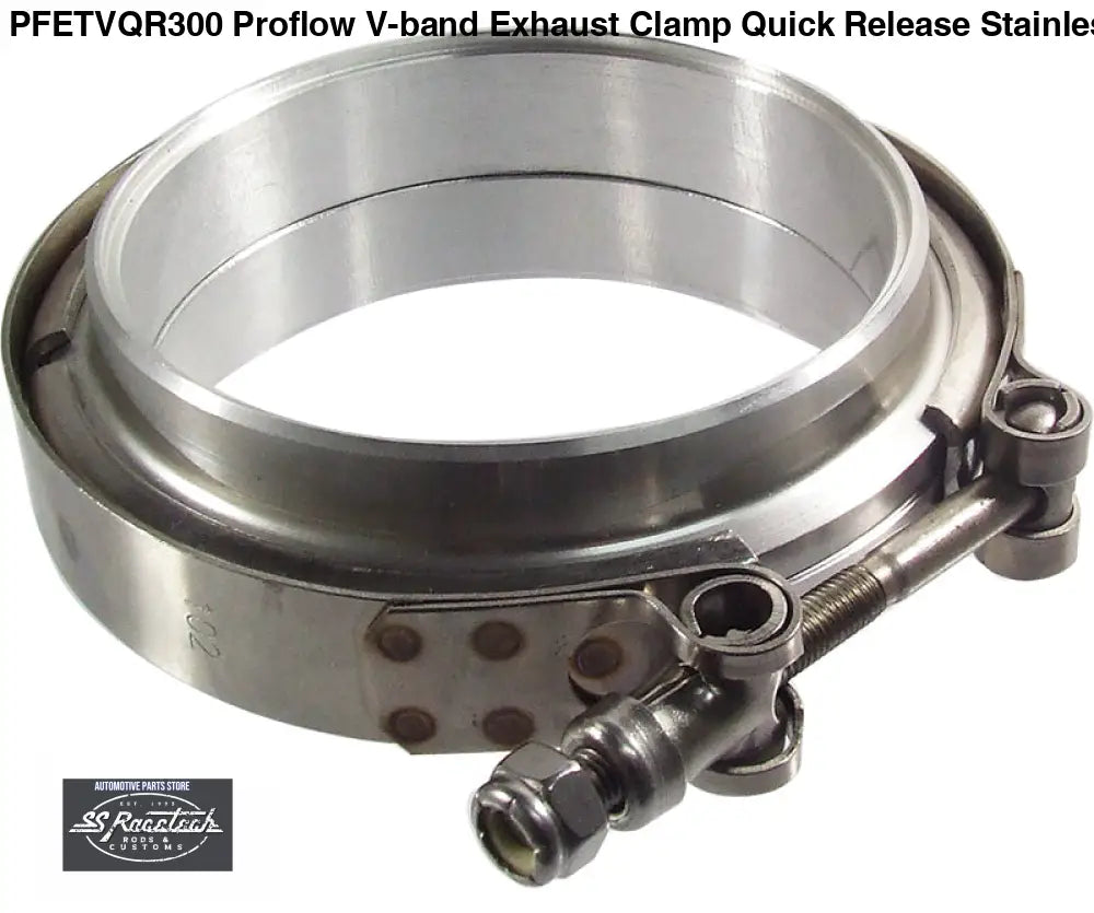 PFETVQR300 Proflow V-band Exhaust Clamp Quick Release Stainless Steel Natural 3.00 in. O.D. Pipe Kit FABRICATION