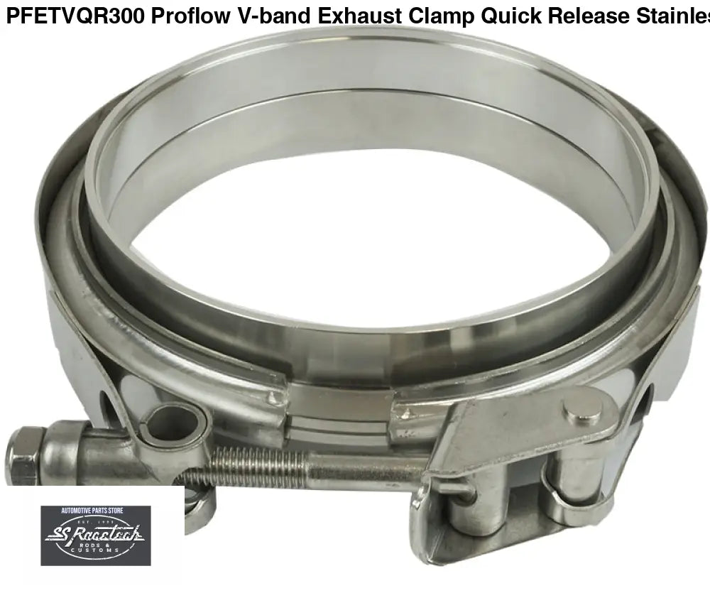 PFETVQR300 Proflow V-band Exhaust Clamp Quick Release Stainless Steel Natural 3.00 in. O.D. Pipe Kit FABRICATION