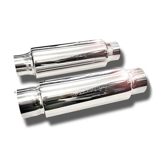 Racecraft Stainless Resonators 3" - SS Racetech Rods & Customs