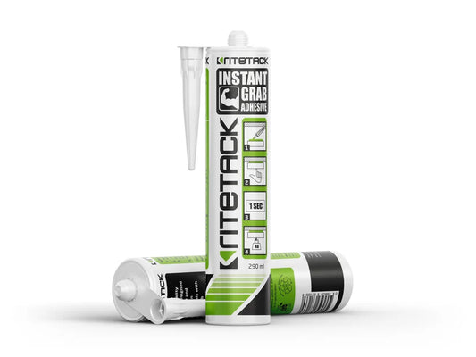 Ritetack Instant Grab Adhesive White 290ml | No-Clamp Construction Glue by SS Racetech Rods & Customs