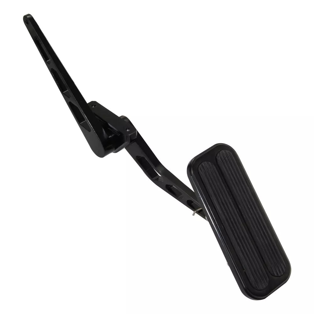 Universal Black Steel Billet Aluminum Gas Throttle Pedal Kit with Rubber Insert -05ITD001ABK