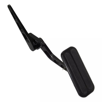 Universal Black Steel Billet Aluminum Gas Throttle Pedal Kit with Rubber Insert -05ITD001ABK