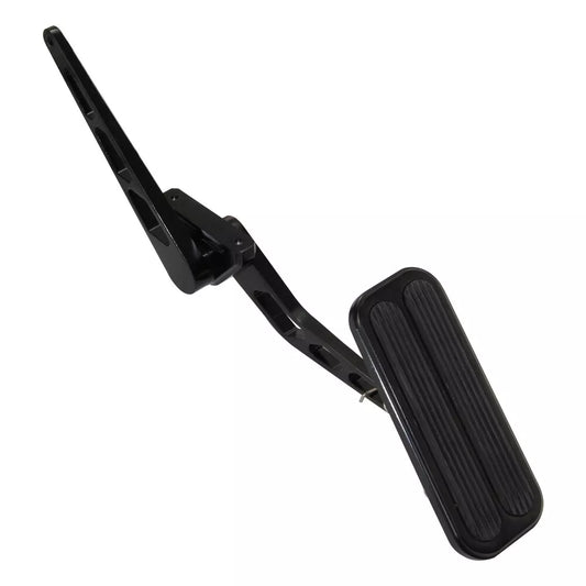 Universal Black Steel Billet Aluminum Gas Throttle Pedal Kit with Rubber Insert -05ITD001ABK