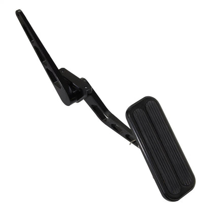 Universal Black Steel Billet Aluminum Gas Throttle Pedal Kit with Rubber Insert -05ITD001ABK by SS Racetech Rods & Customs