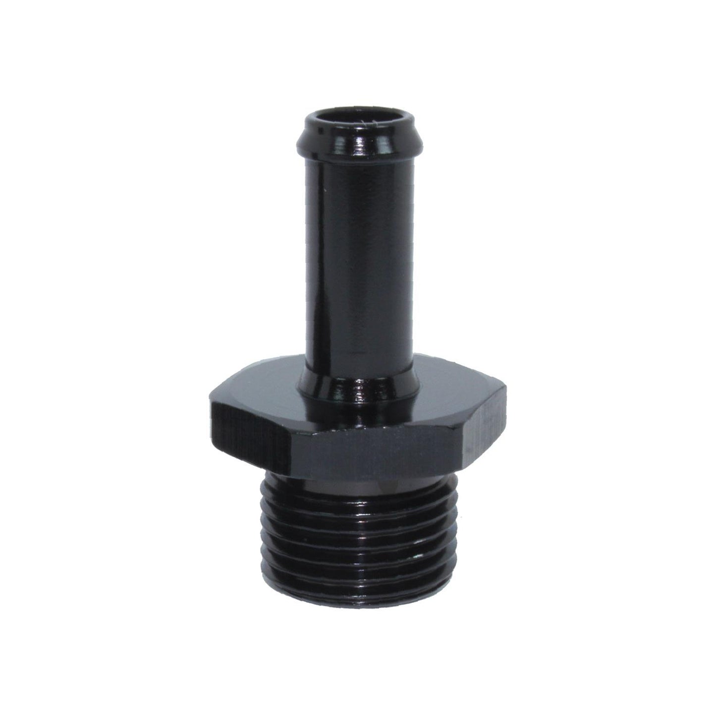 414-08-06-BLK -8 O-RING to 3/8_ HOSE TAIL - BLK by SS Racetech Rods & Customs