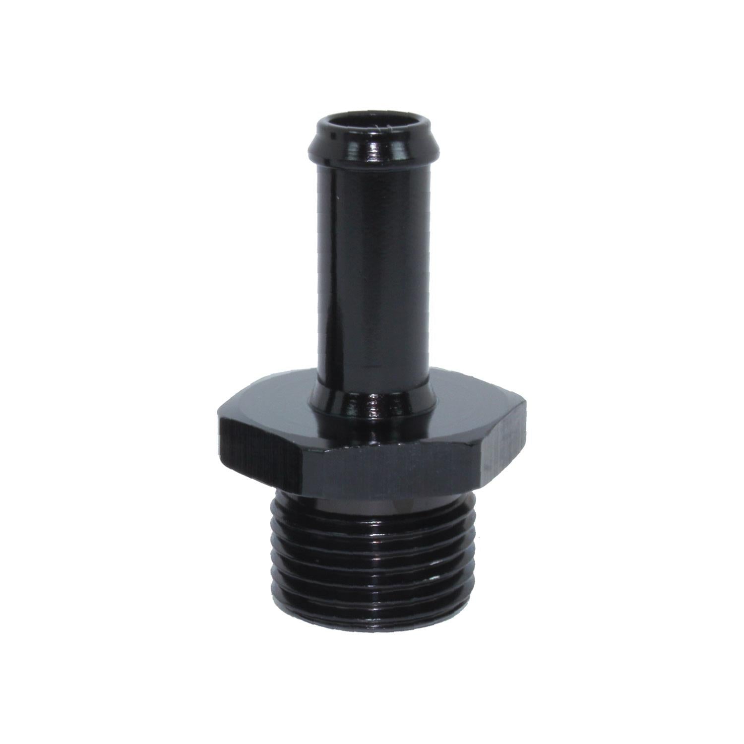 414-08-06-BLK -8 O-RING to 3/8_ HOSE TAIL - BLK by SS Racetech Rods & Customs