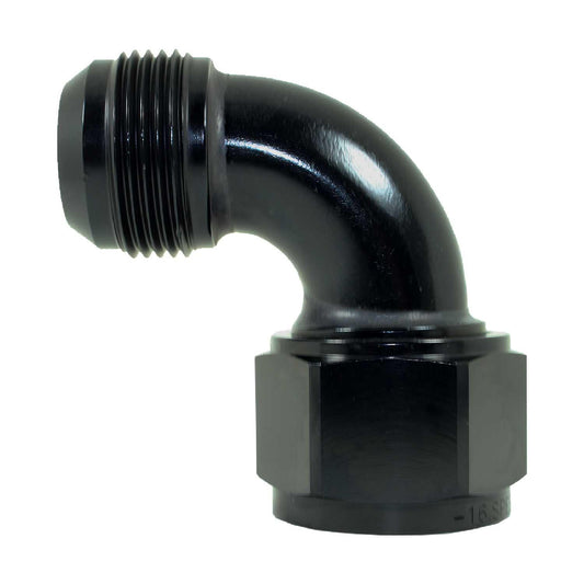 143-16-BLK -16 Female to Male - 90° by SS Racetech Rods & Customs
