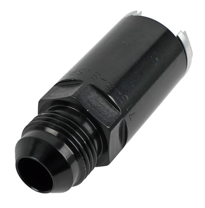 715-06-06-BLK -6 male to 3/8" EFI tube adapter - SS Racetech Rods & Customs
