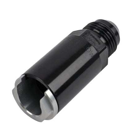 715-08-06-BLK -8 male to 3/8" EFI tube adapter - SS Racetech Rods & Customs