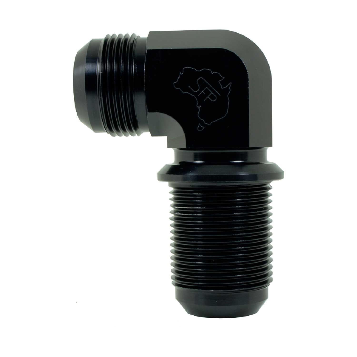833-16-BLK -16 Flare bulkhead 90 degree by SS Racetech Rods & Customs