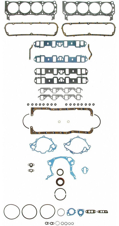 Felpro Full Gasket Set - Ford 351W Windsor 1969-75 Complete Engine Rebuild -FEL-FS8548PT2 by SS Racetech Rods & Customs