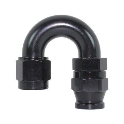 206-08-BLK -8 180° Hose end - alloy