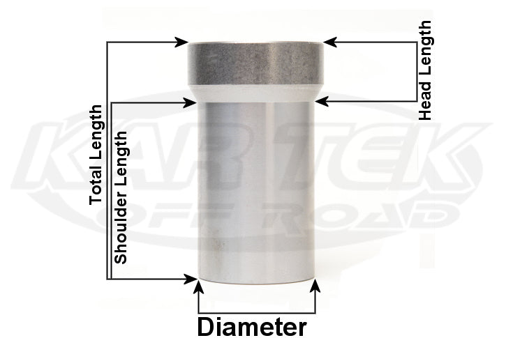 KTK1250TBRL Step Race Round Bungs Left Hand Thread For 1-1/4" Heim Joint For 1-3/4" Diameter 0.120" Wall Tube