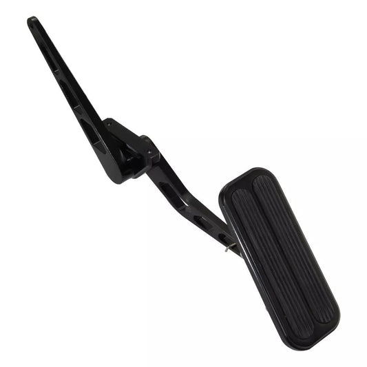 Universal Black Steel Billet Aluminum Gas Throttle Pedal Kit with Rubber Insert - 05ITD001ABKSS Racetech Rods & CustomsBRAKES AND PEDALS