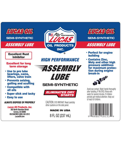 Genuine Lucas Oils Assembly Lube | 118ml | Made in the USA