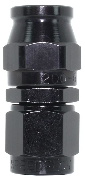 201-06-BLK -6 straight hose end
